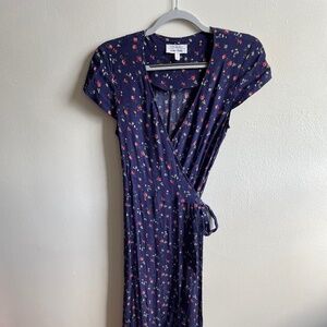 Floral wrap dress